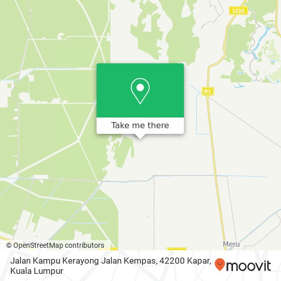 Jalan Kampu Kerayong Jalan Kempas, 42200 Kapar map