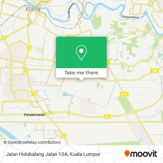 Peta Jalan Hulubalang Jalan 10A