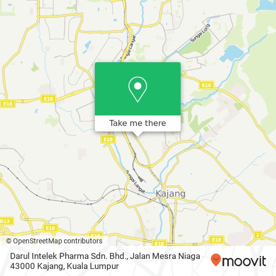 Darul Intelek Pharma Sdn. Bhd., Jalan Mesra Niaga 43000 Kajang map