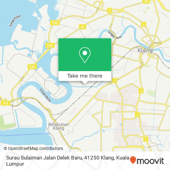 Surau Sulaiman Jalan Delek Baru, 41250 Klang map