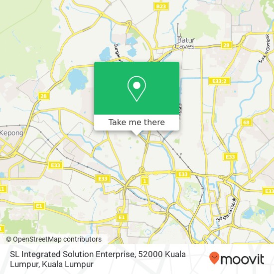 SL Integrated Solution Enterprise, 52000 Kuala Lumpur map