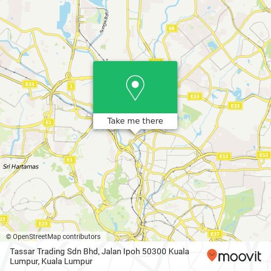 Tassar Trading Sdn Bhd, Jalan Ipoh 50300 Kuala Lumpur map