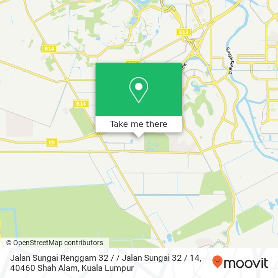 Peta Jalan Sungai Renggam 32 / / Jalan Sungai 32 / 14, 40460 Shah Alam