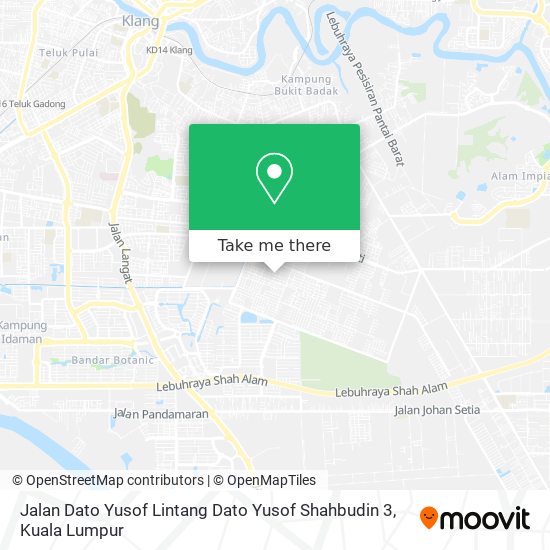 Peta Jalan Dato Yusof Lintang Dato Yusof Shahbudin 3