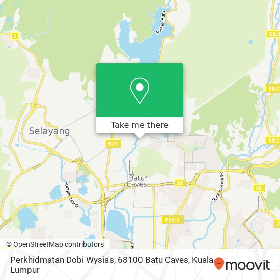 Peta Perkhidmatan Dobi Wysia's, 68100 Batu Caves