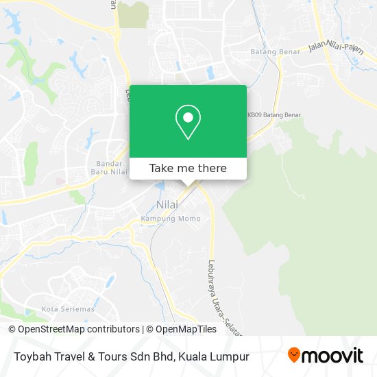 Toybah Travel & Tours Sdn Bhd map