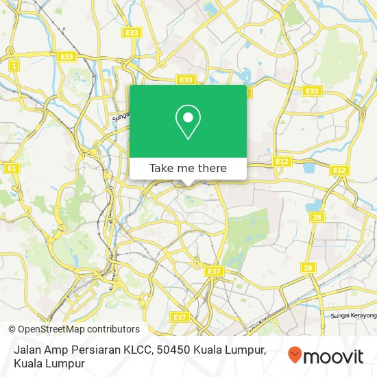 Peta Jalan Amp Persiaran KLCC, 50450 Kuala Lumpur
