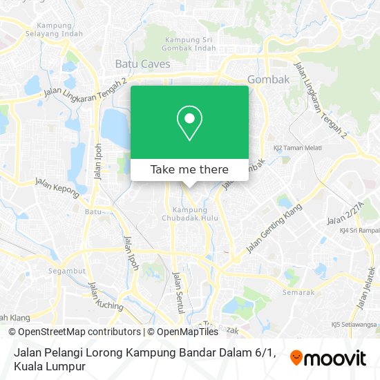 Jalan Pelangi Lorong Kampung Bandar Dalam 6 / 1 map