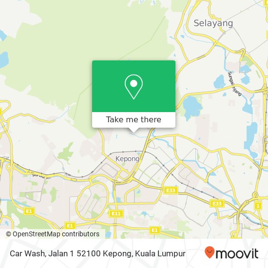 Car Wash, Jalan 1 52100 Kepong map