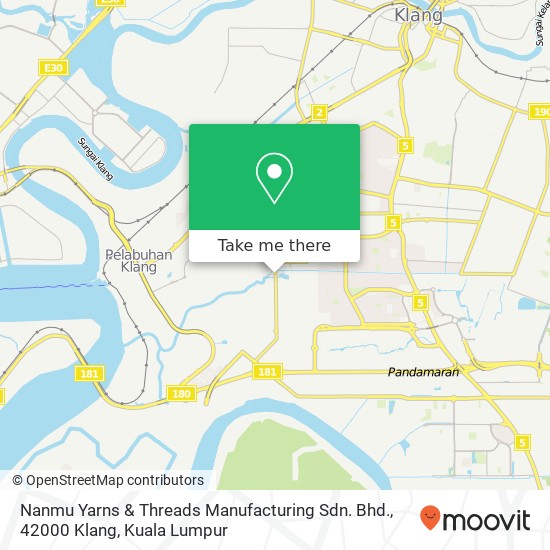 Nanmu Yarns & Threads Manufacturing Sdn. Bhd., 42000 Klang map