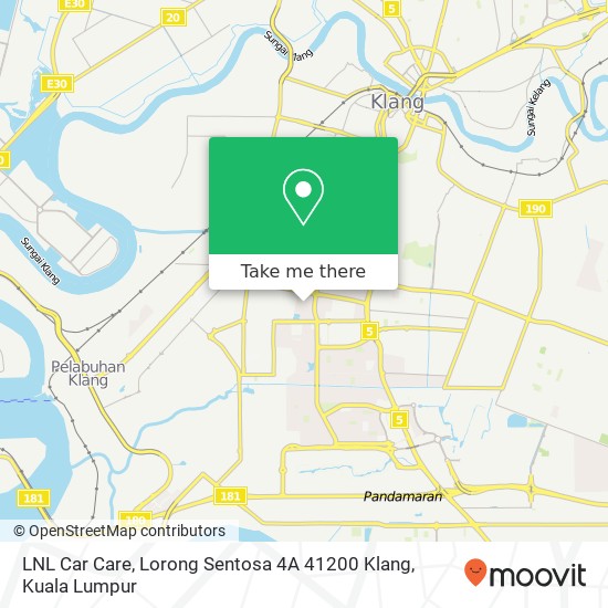 LNL Car Care, Lorong Sentosa 4A 41200 Klang map