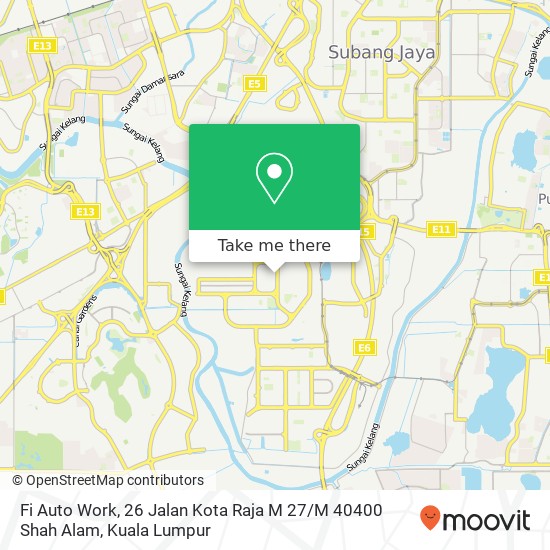 Fi Auto Work, 26 Jalan Kota Raja M 27 / M 40400 Shah Alam map