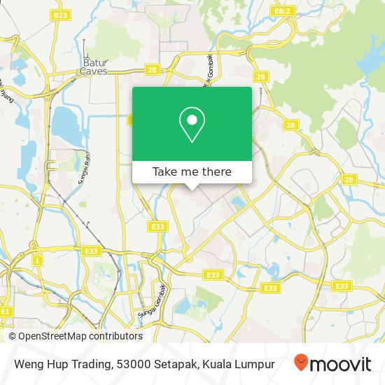 Peta Weng Hup Trading, 53000 Setapak
