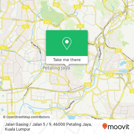 Jalan Gasing / Jalan 5 / 9, 46000 Petaling Jaya map