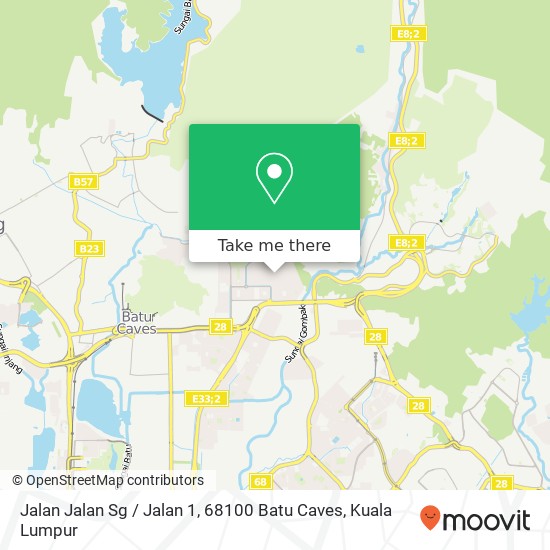 Jalan Jalan Sg / Jalan 1, 68100 Batu Caves map