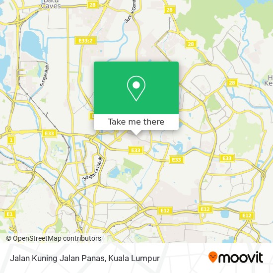 Jalan Kuning Jalan Panas map