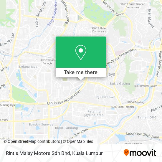 Peta Rintis Malay Motors Sdn Bhd