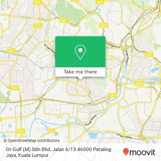 Gt-Gulf (M) Sdn Bhd, Jalan 6 / 13 46000 Petaling Jaya map