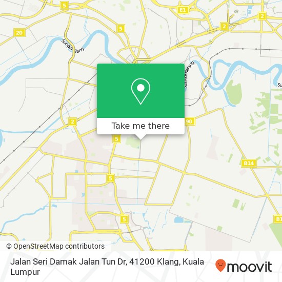 Peta Jalan Seri Damak Jalan Tun Dr, 41200 Klang