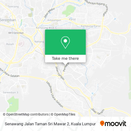 Peta Senawang Jalan Taman Sri Mawar 2