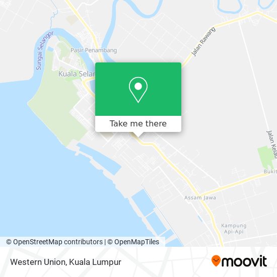 Western Union map