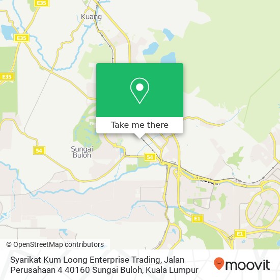 Syarikat Kum Loong Enterprise Trading, Jalan Perusahaan 4 40160 Sungai Buloh map