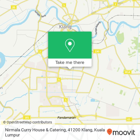 Peta Nirmala Curry House & Catering, 41200 Klang