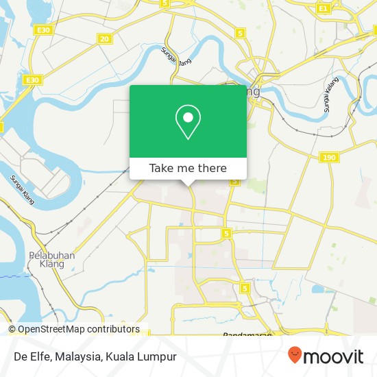 De Elfe, Malaysia map