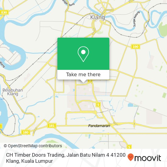 CH Timber Doors Trading, Jalan Batu Nilam 4 41200 Klang map