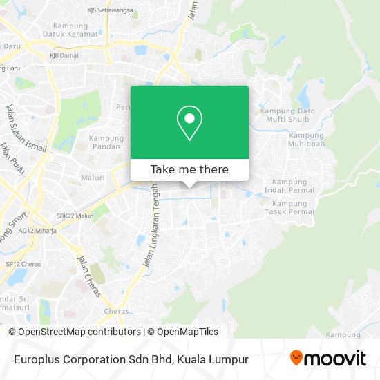 Europlus Corporation Sdn Bhd map