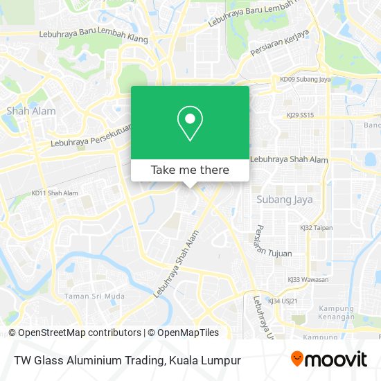 TW Glass Aluminium Trading map