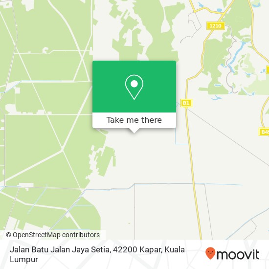 Peta Jalan Batu Jalan Jaya Setia, 42200 Kapar