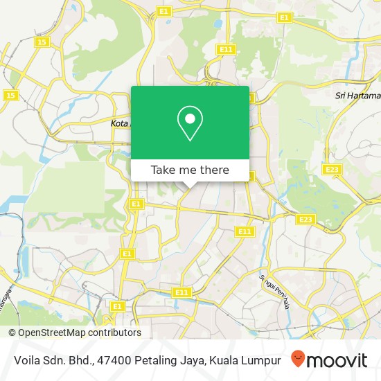 Voila Sdn. Bhd., 47400 Petaling Jaya map