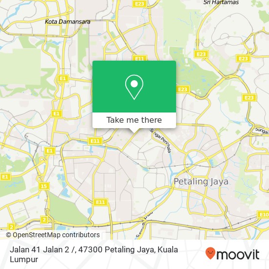 Peta Jalan 41 Jalan 2 /, 47300 Petaling Jaya