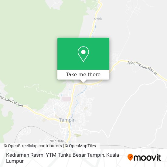Peta Kediaman Rasmi YTM Tunku Besar Tampin