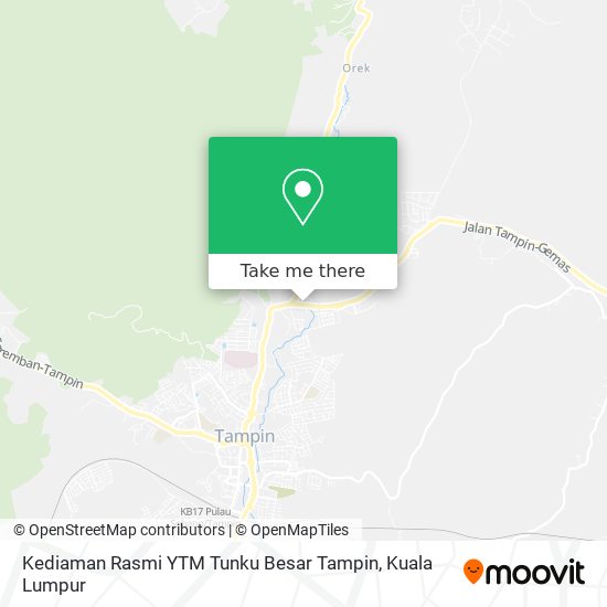 Kediaman Rasmi YTM Tunku Besar Tampin map