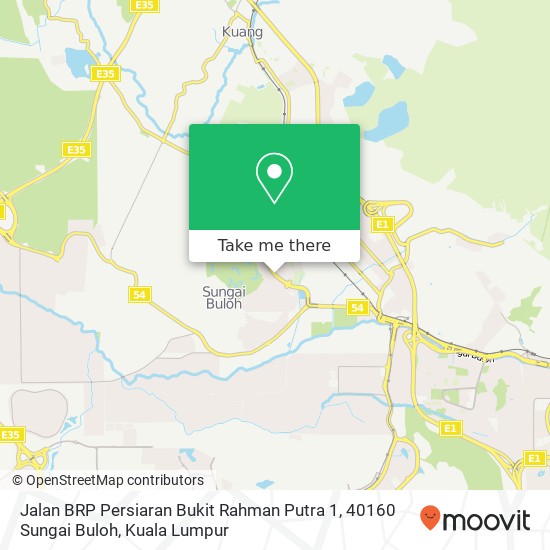 Jalan BRP Persiaran Bukit Rahman Putra 1, 40160 Sungai Buloh map