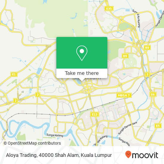 Aloya Trading, 40000 Shah Alam map