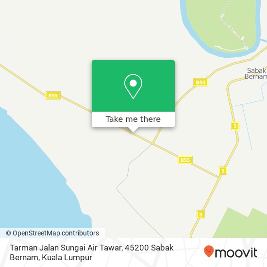 Tarman Jalan Sungai Air Tawar, 45200 Sabak Bernam map