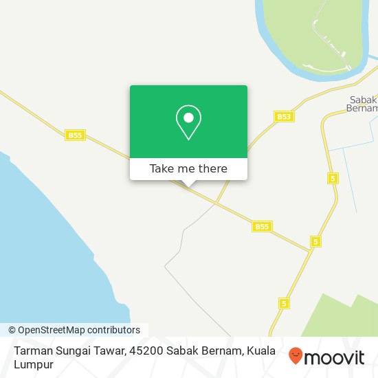 Tarman Sungai Tawar, 45200 Sabak Bernam map