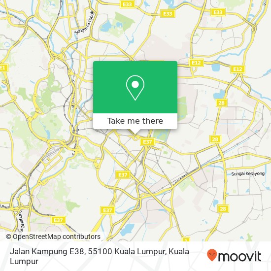 Peta Jalan Kampung E38, 55100 Kuala Lumpur