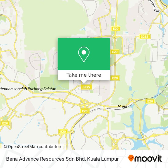 Bena Advance Resources Sdn Bhd map