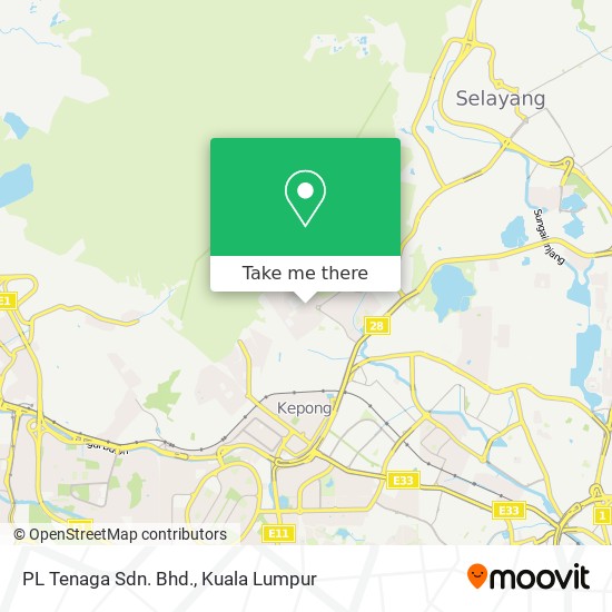 PL Tenaga Sdn. Bhd. map