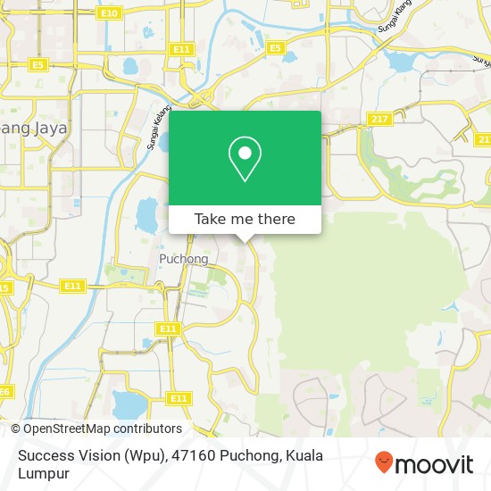 Success Vision (Wpu), 47160 Puchong map