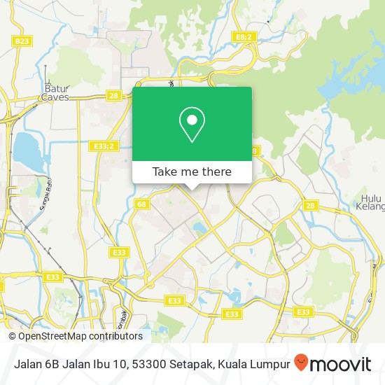 Jalan 6B Jalan Ibu 10, 53300 Setapak map