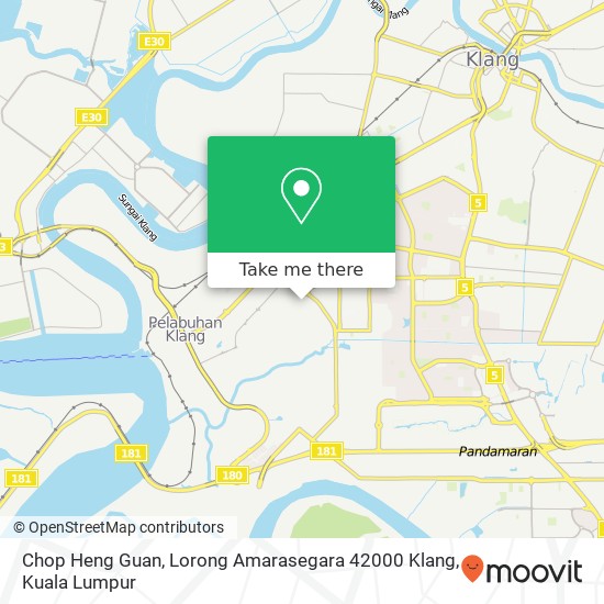 Chop Heng Guan, Lorong Amarasegara 42000 Klang map