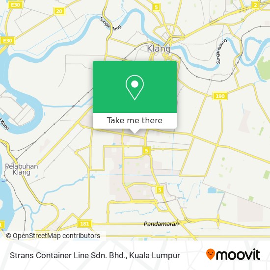 Strans Container Line Sdn. Bhd. map