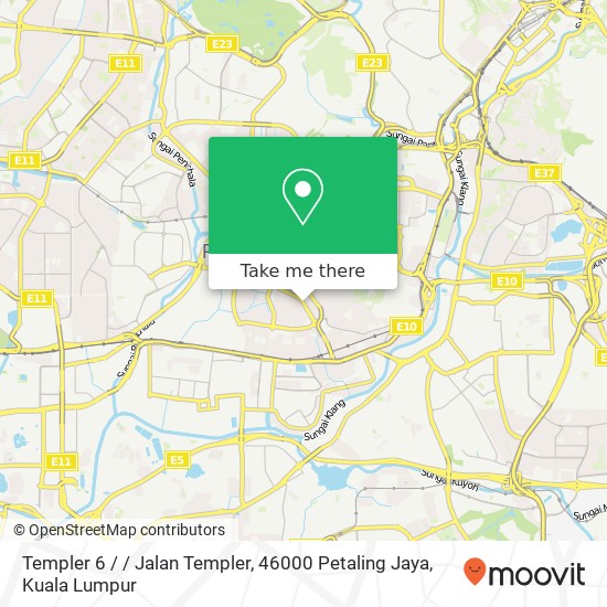 Templer 6 / / Jalan Templer, 46000 Petaling Jaya map