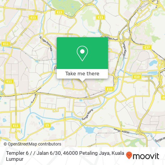 Templer 6 / / Jalan 6 / 30, 46000 Petaling Jaya map