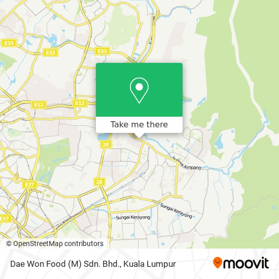 Dae Won Food (M) Sdn. Bhd. map